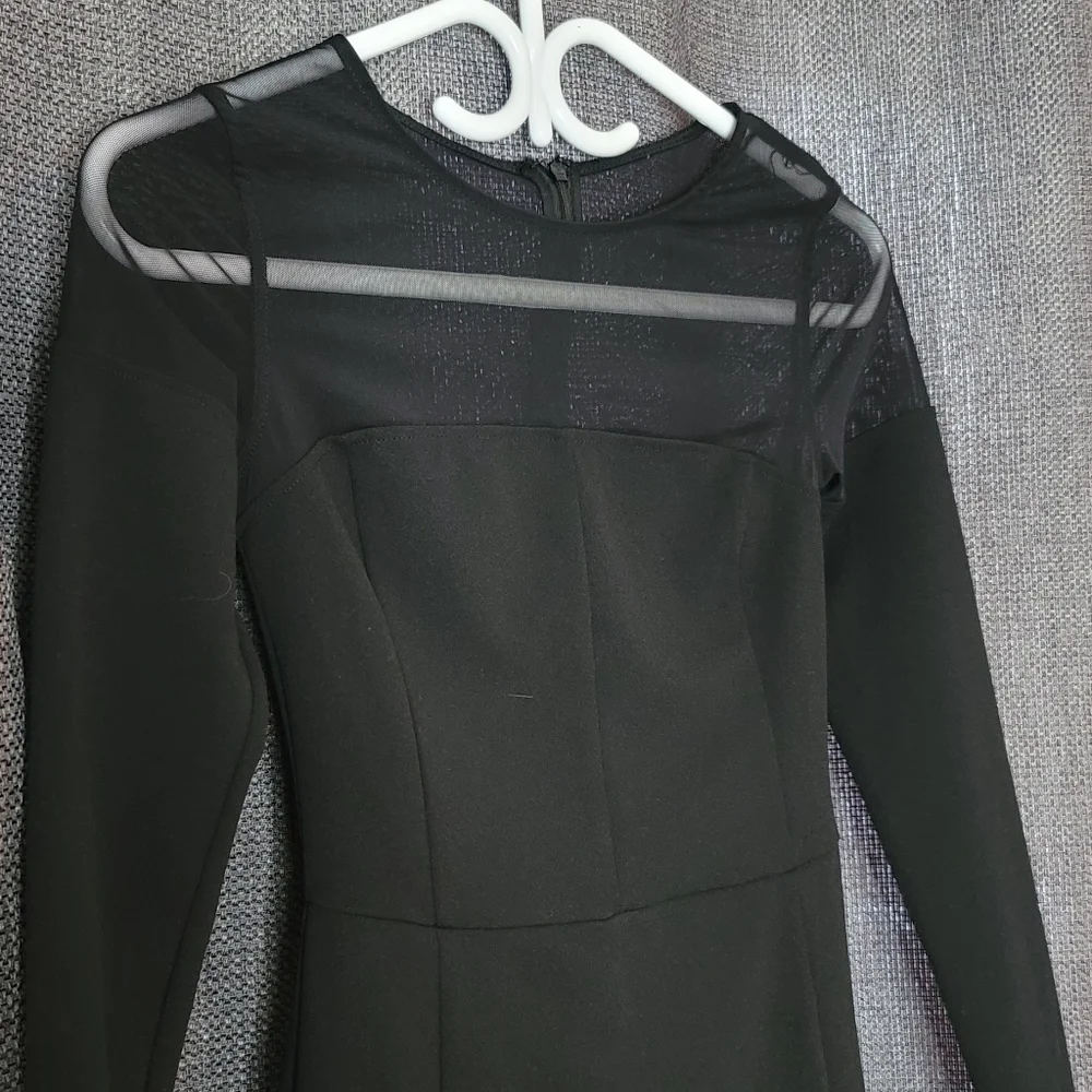 Dynamite Sheer shoulders mini dress - Picture 9 of 10